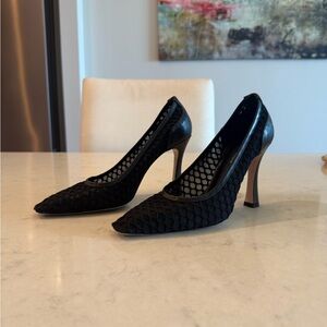 Scanlan Theodore Black Mesh Heels